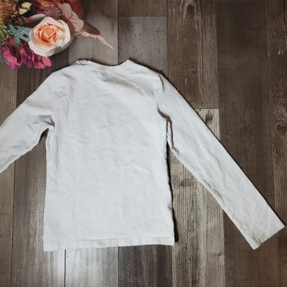 Polo Ralph Lauren Girls White with Embroidered Pink Horse Chest Logo Size 5 - Picture 12 of 16